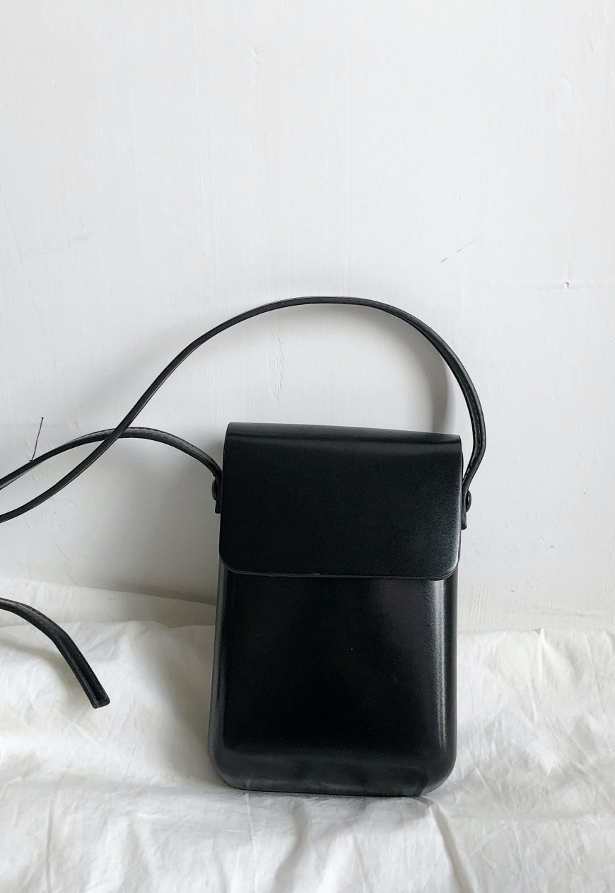 UZIP DESIGN  Men's Homemade black diagonal bag
