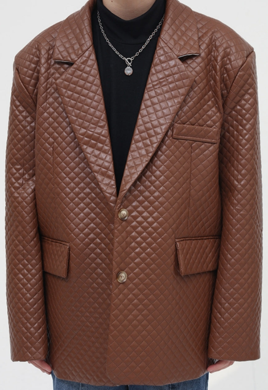 Men's Rhombus design suit