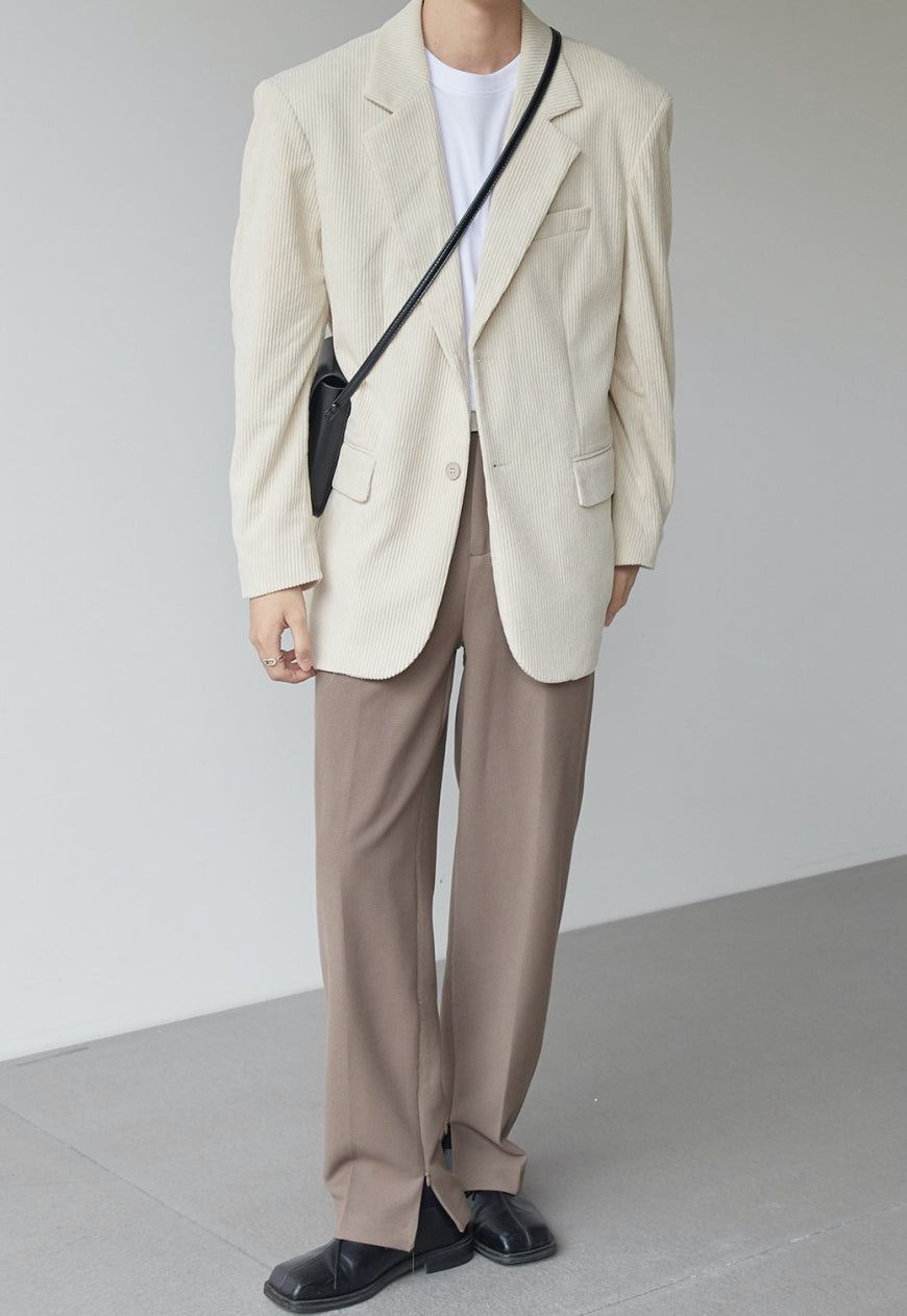Men's Corduroy texture suit jacket