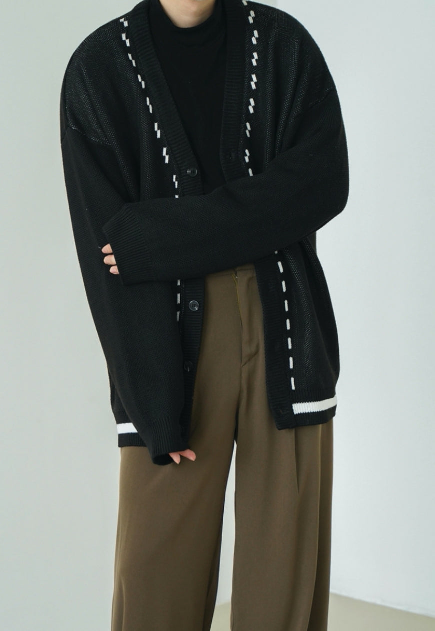UZIP DESIGN Men's vintage cardigan sweater
