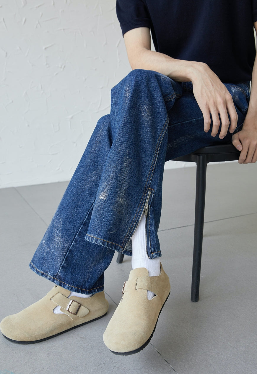 UZIP DESIGN Men's Design zipper slit denim trousers SS2022 VOL.5