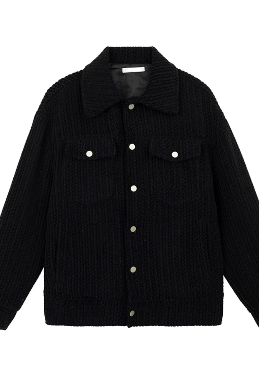 Men's Black fashion design Jacket
