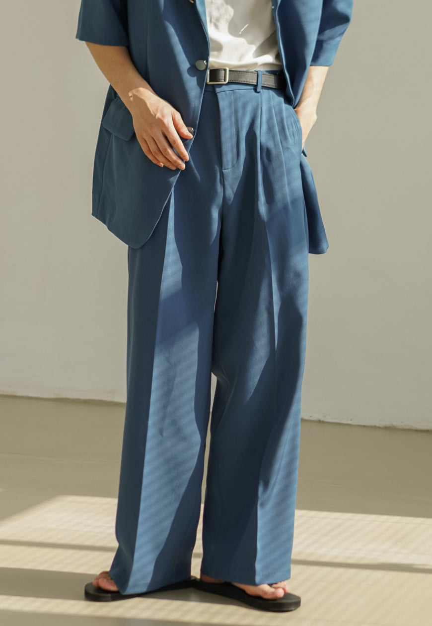 Men's Summer thin solid color suit pants