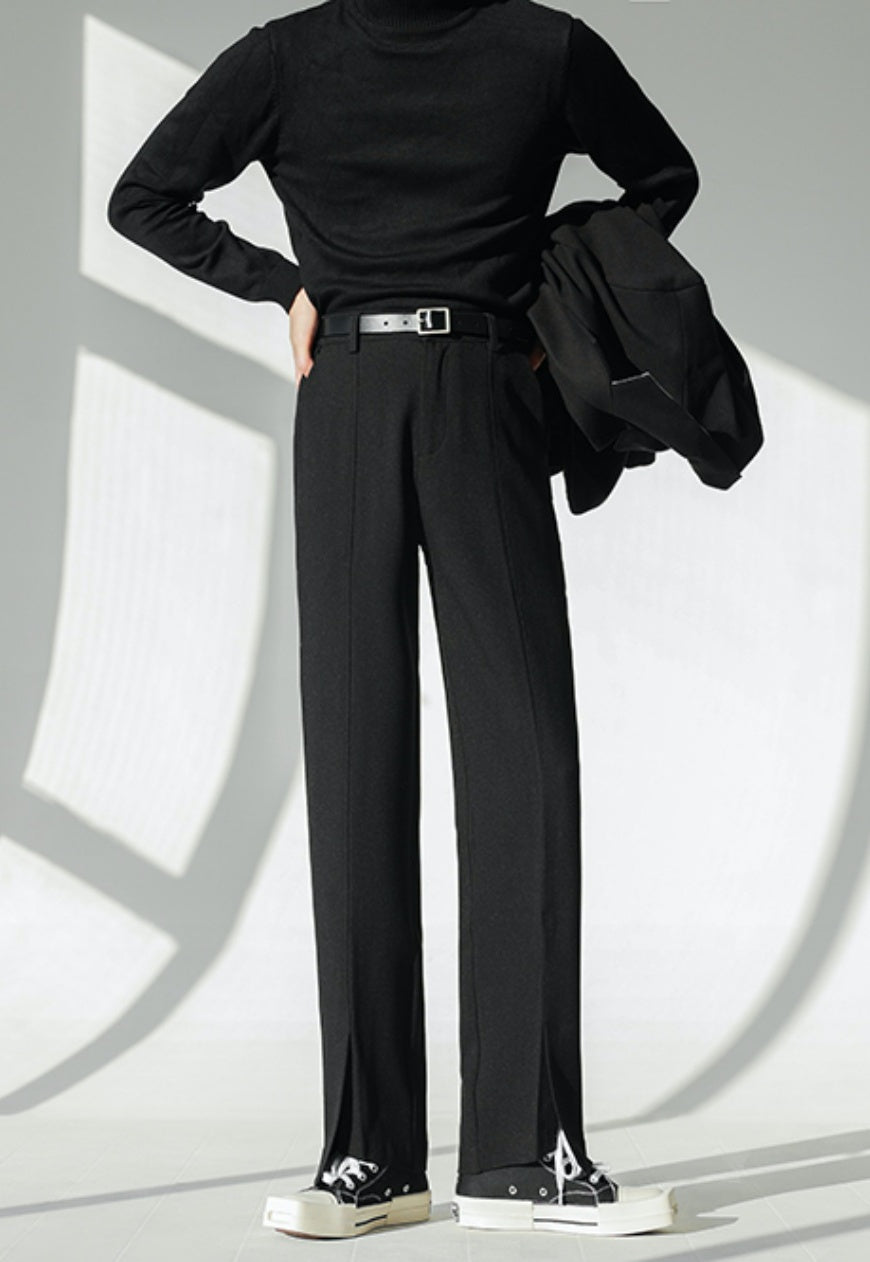 Men's irregular design suit pants