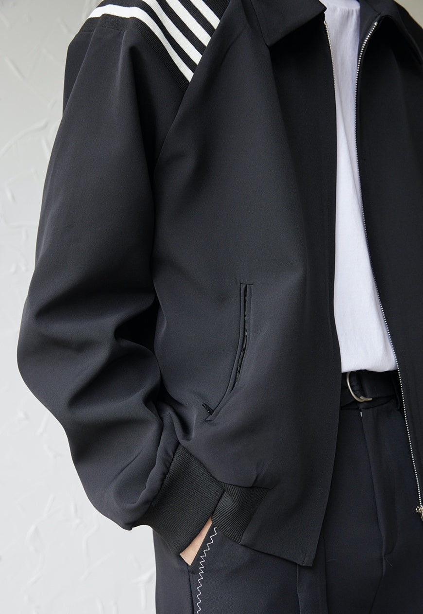 UZIP DESIGN Men's black white fashion jacket