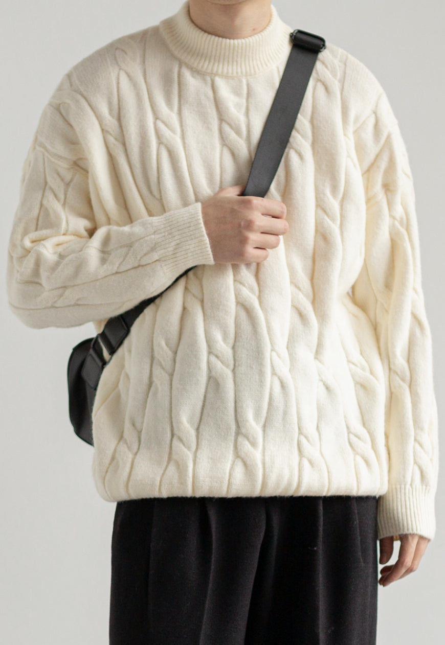 Men's Retro turtleneck sweater