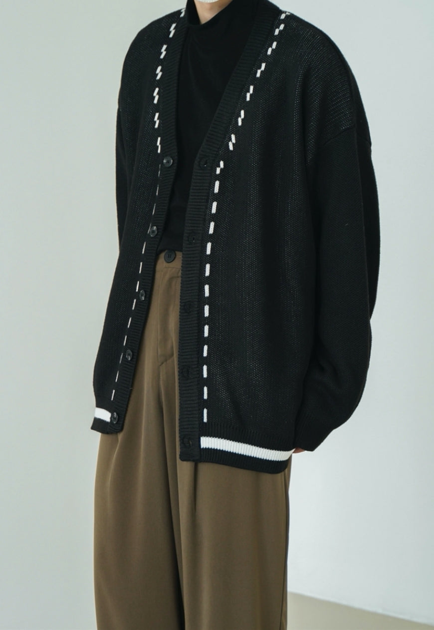UZIP DESIGN Men's vintage cardigan sweater