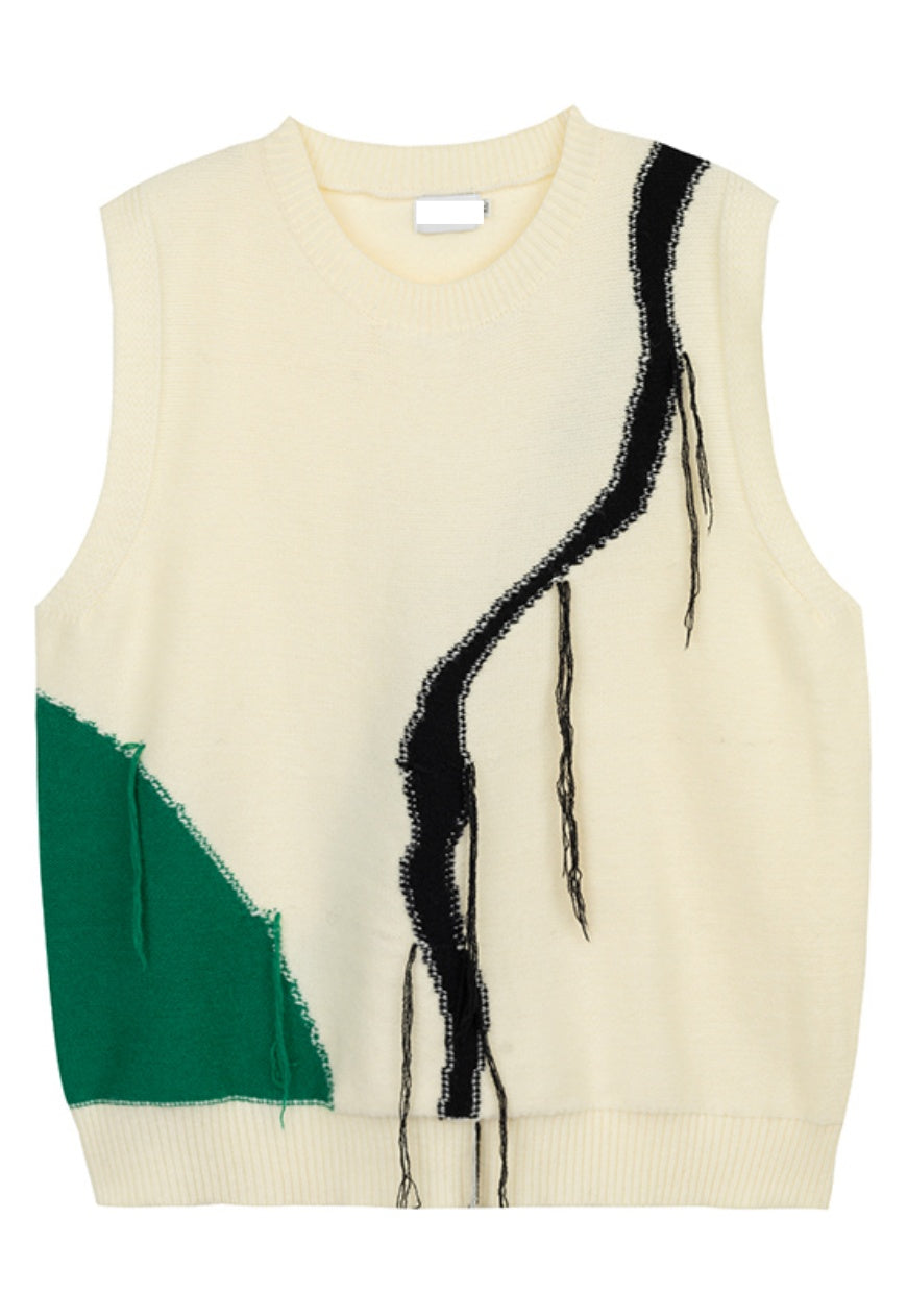 MEN'S design pattern sweater vest