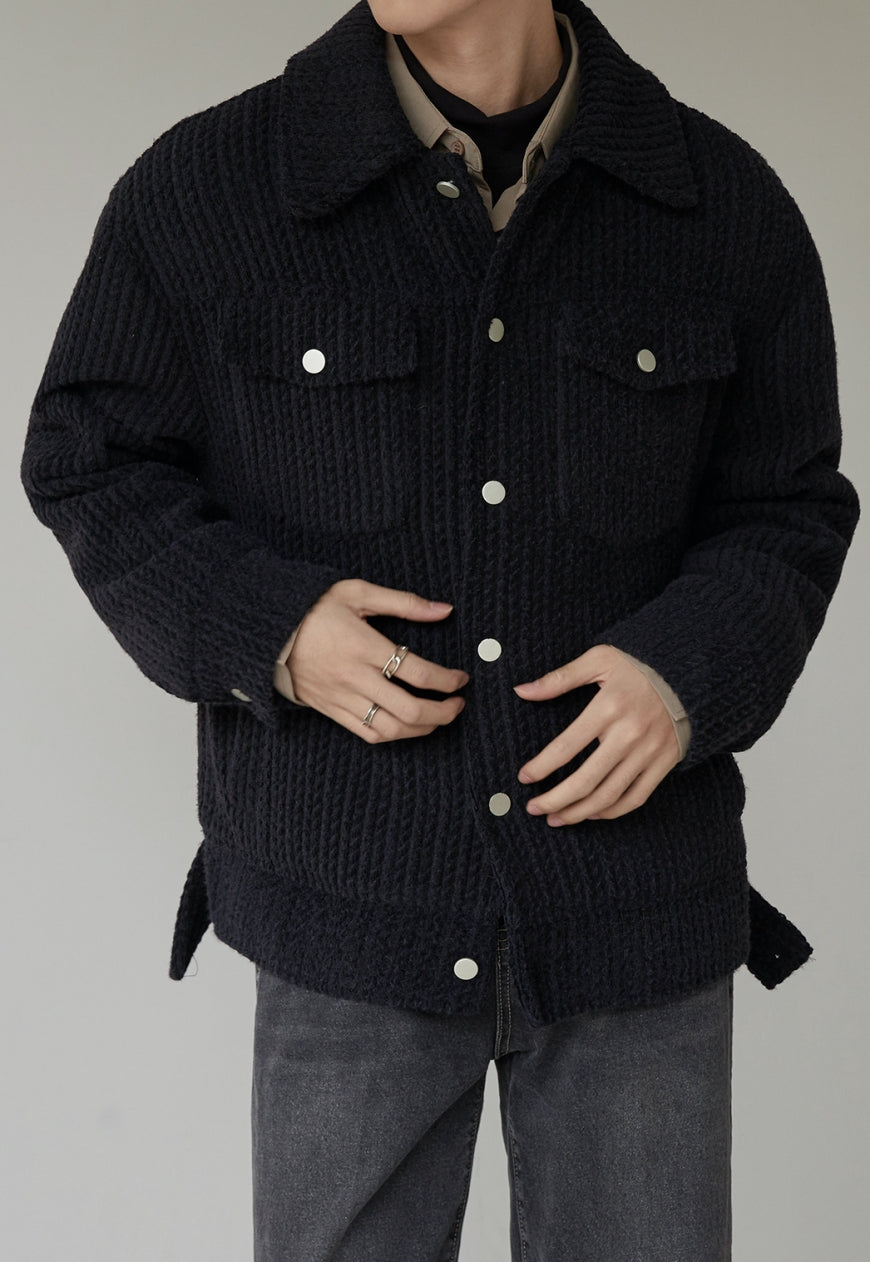 Men's Black fashion design Jacket