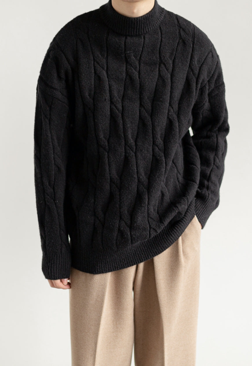 Men's Retro turtleneck sweater