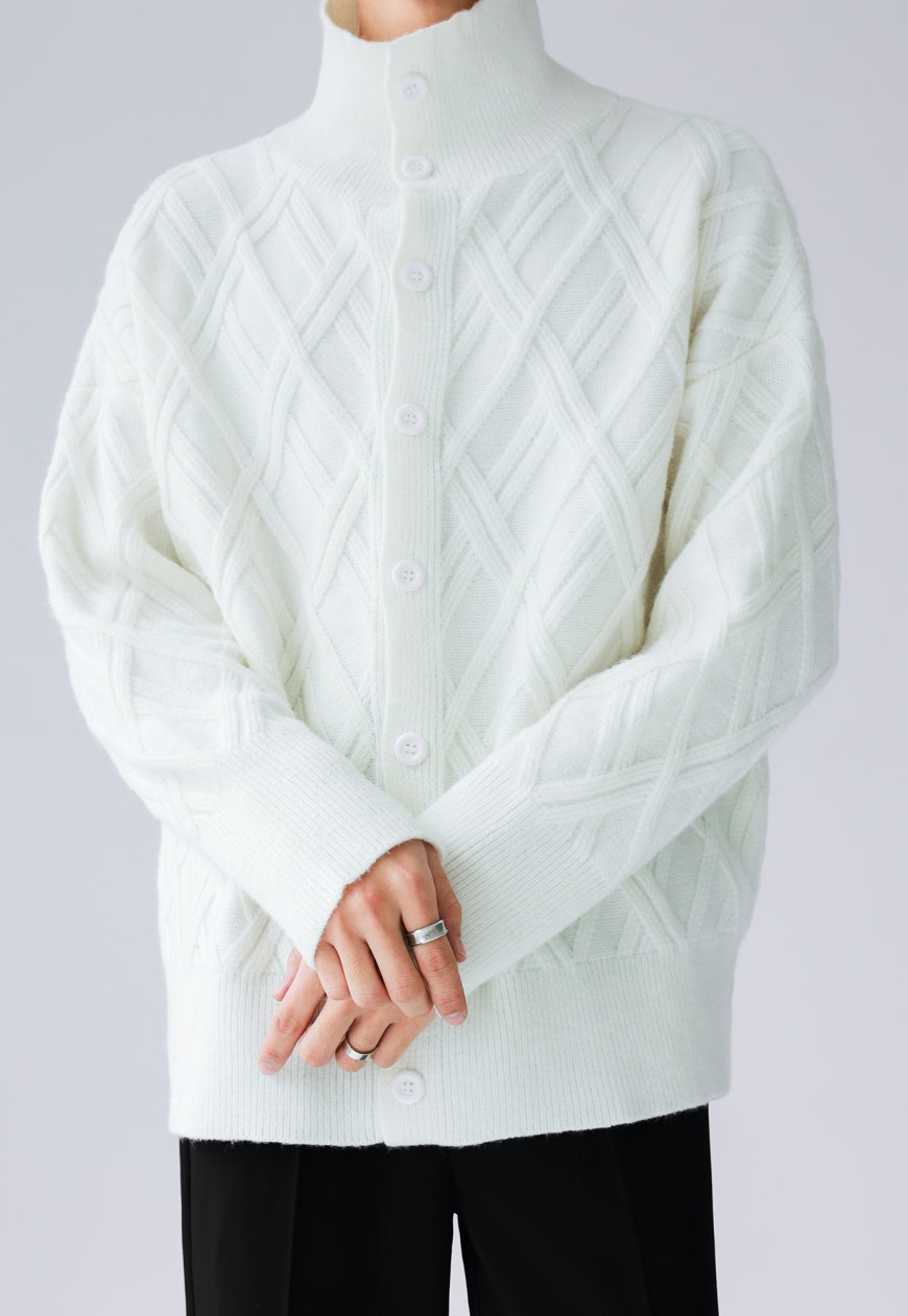Men's solid color turtleneck sweater