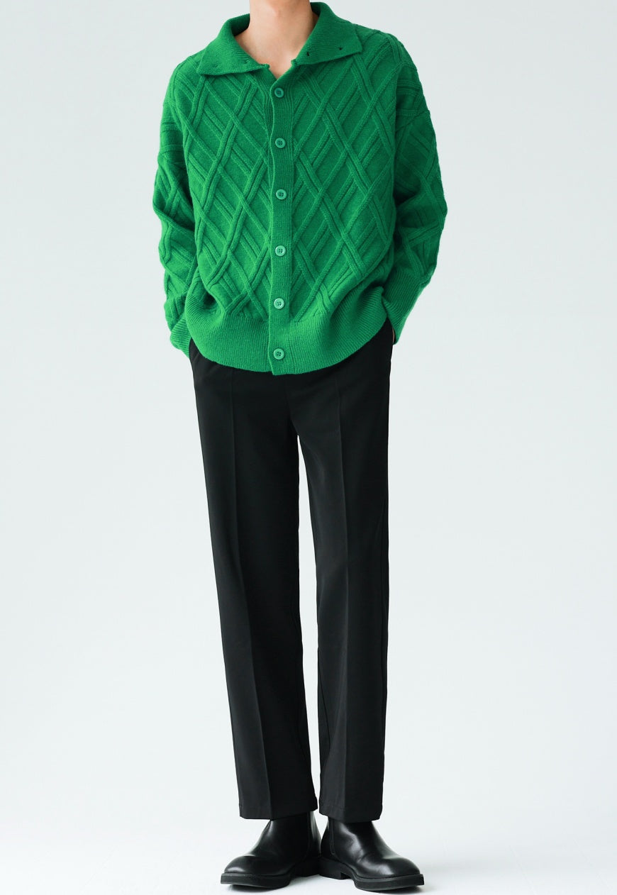 Men's solid color turtleneck sweater