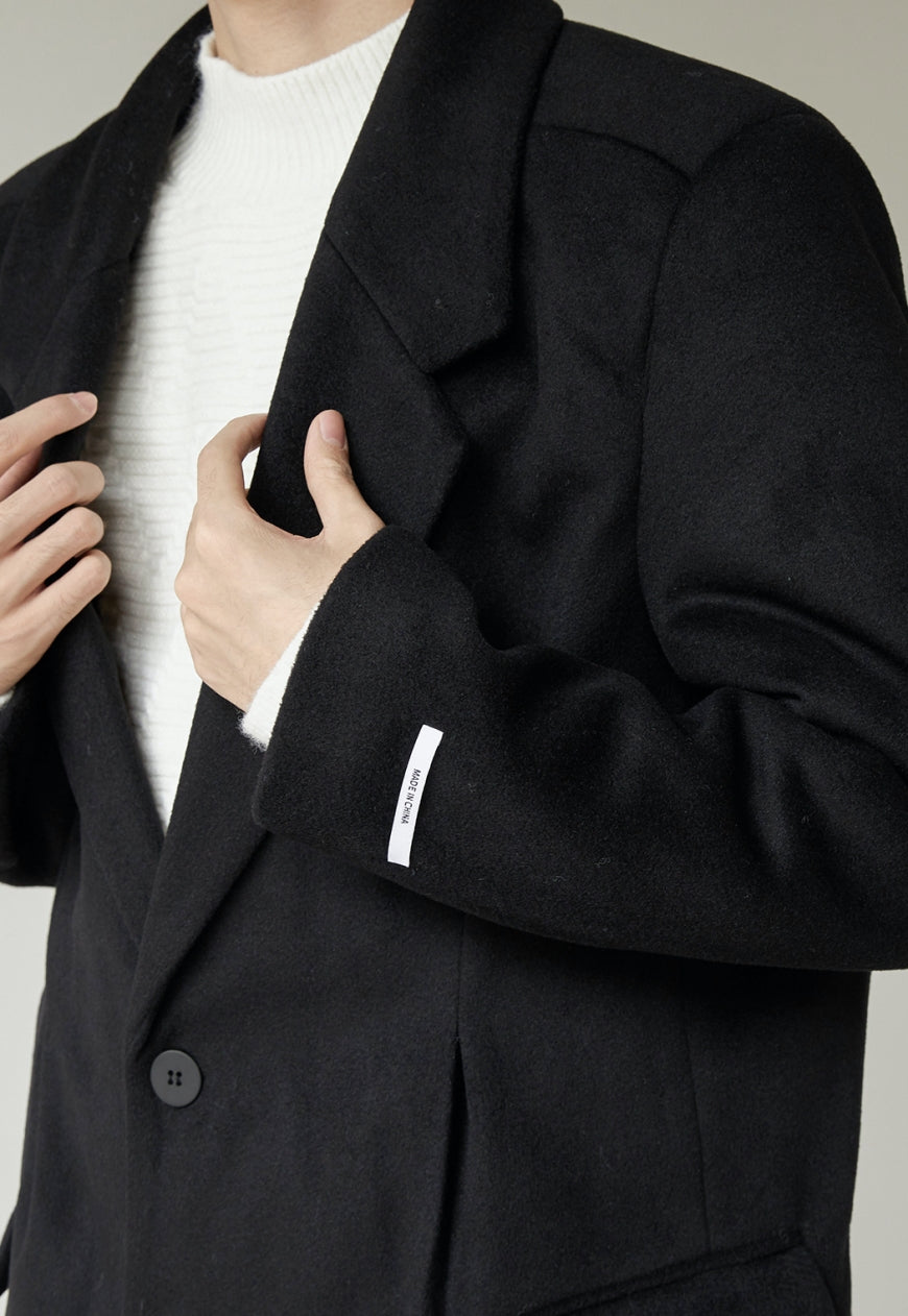 Men's Thick woolen high-class coat