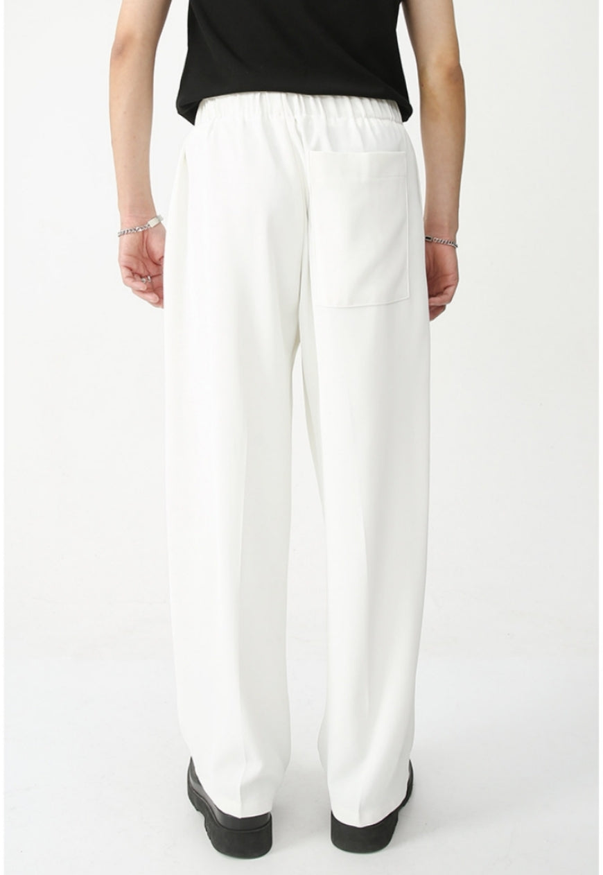 Men's elastic waist loose trousers