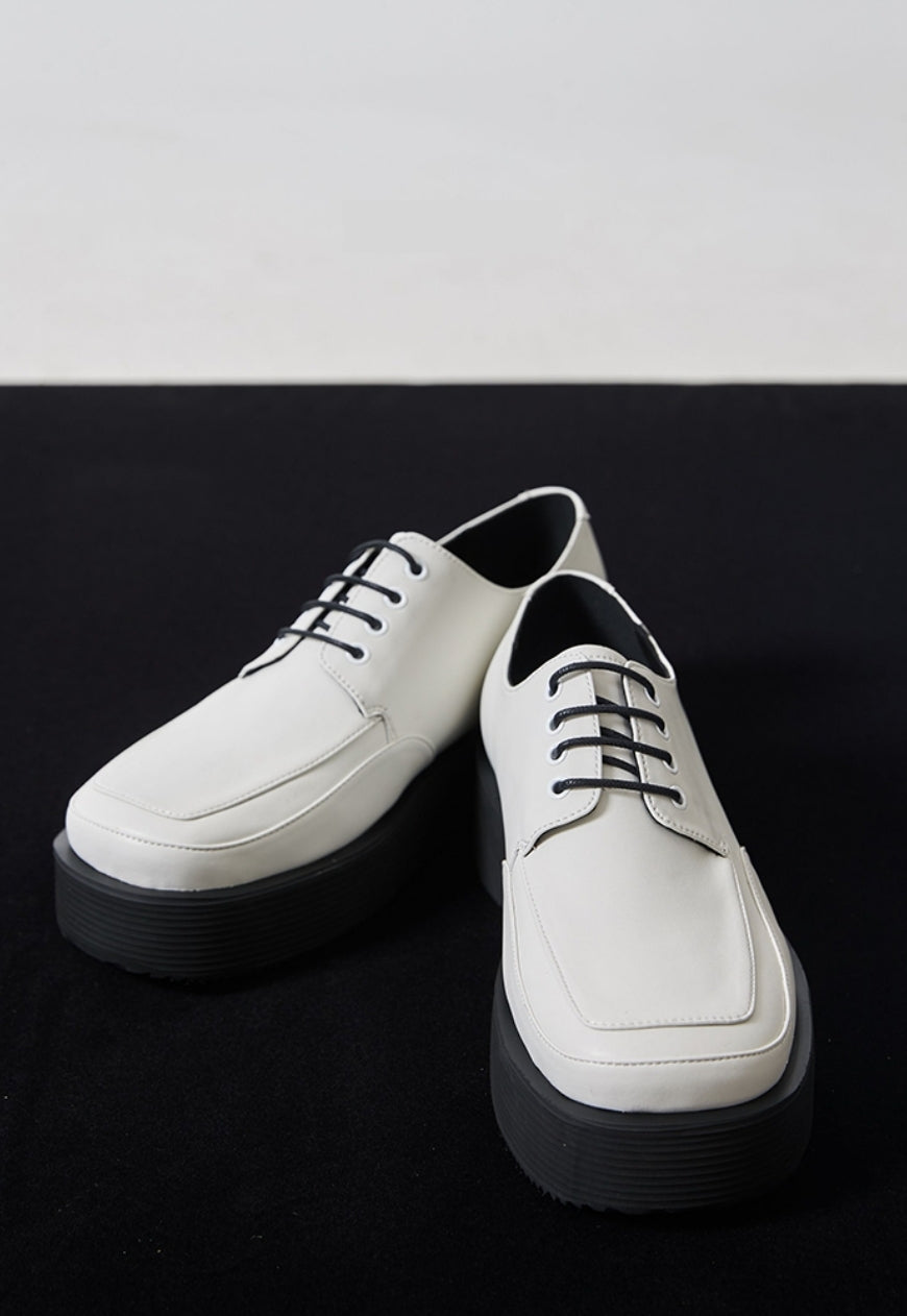 Men's Lace-Up white derby shoes
