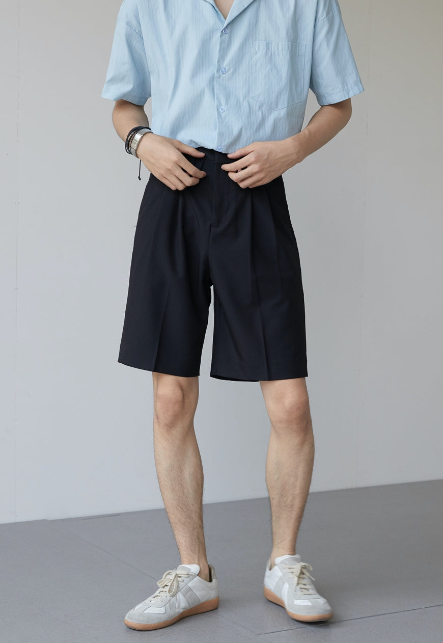 Men's High sense of straight loose shorts