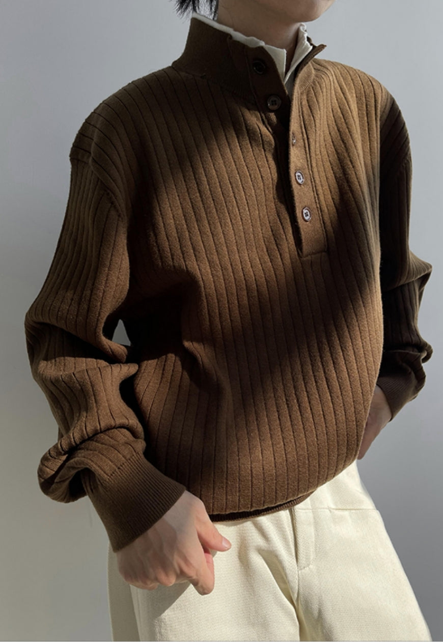 UZIP DESIGN Men's double neck sweater