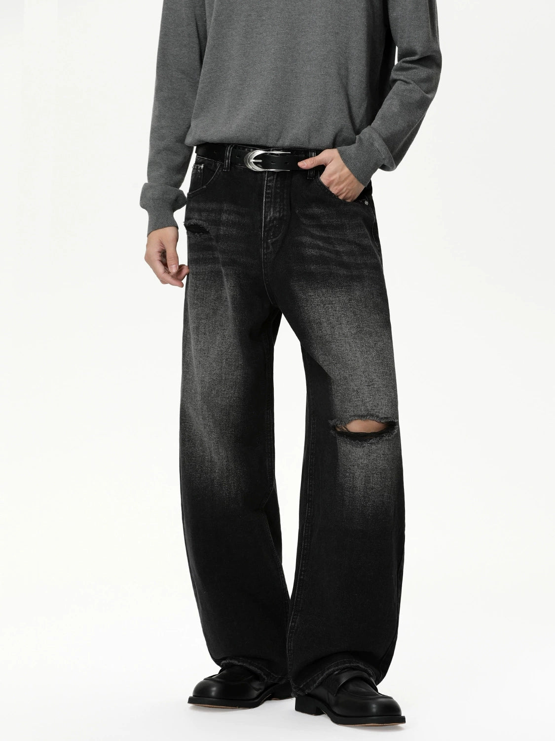 Men's Personalized washed denim jeans