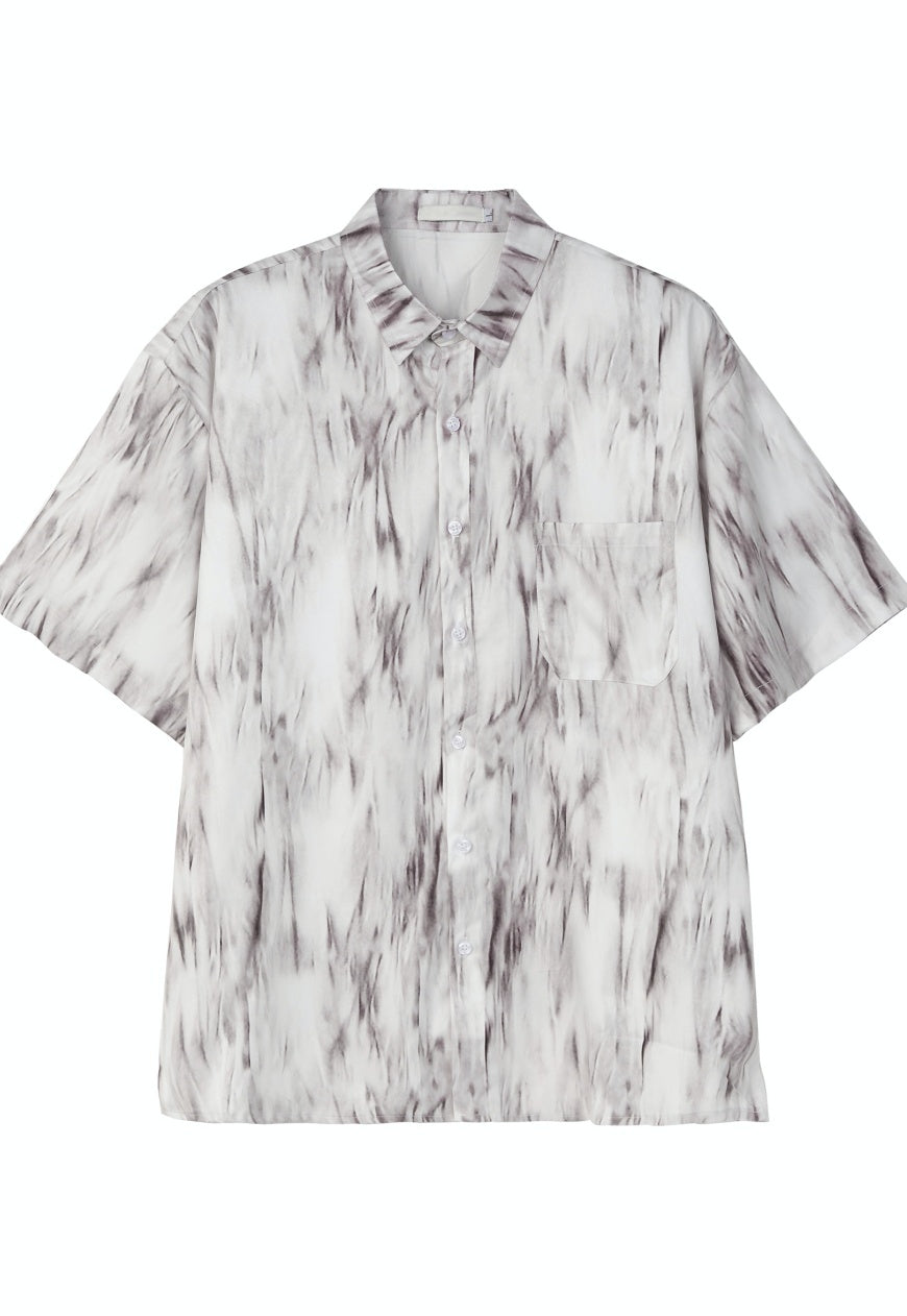 UZIP DESIGE Menâ€™s vintage ink shirt