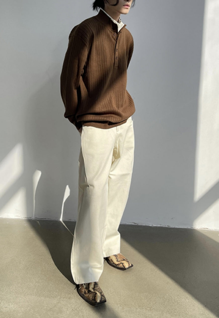 UZIP DESIGN Men's double neck sweater