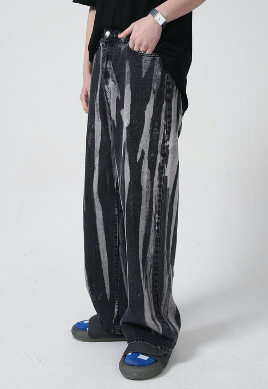 UZIP DESIGN Men's Tie-Dye Jeans