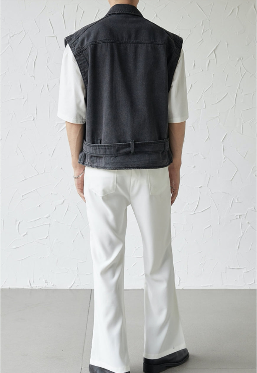 UZIP DESIGN Men's Design Denim Vest