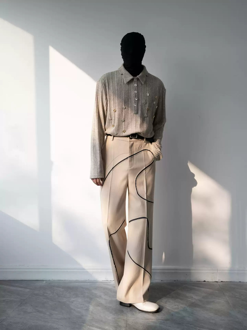 Men's Irregular knit top