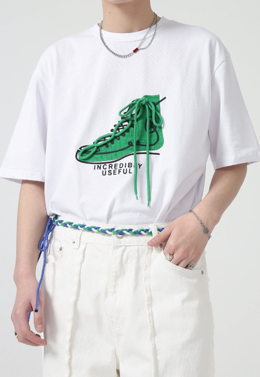 Men's three-dimensional print T-shirt