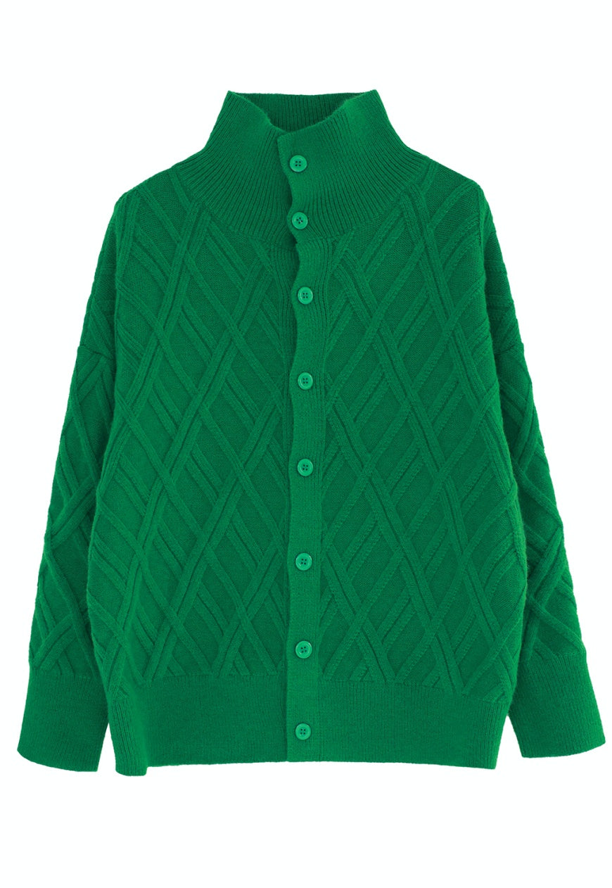 Men's solid color turtleneck sweater