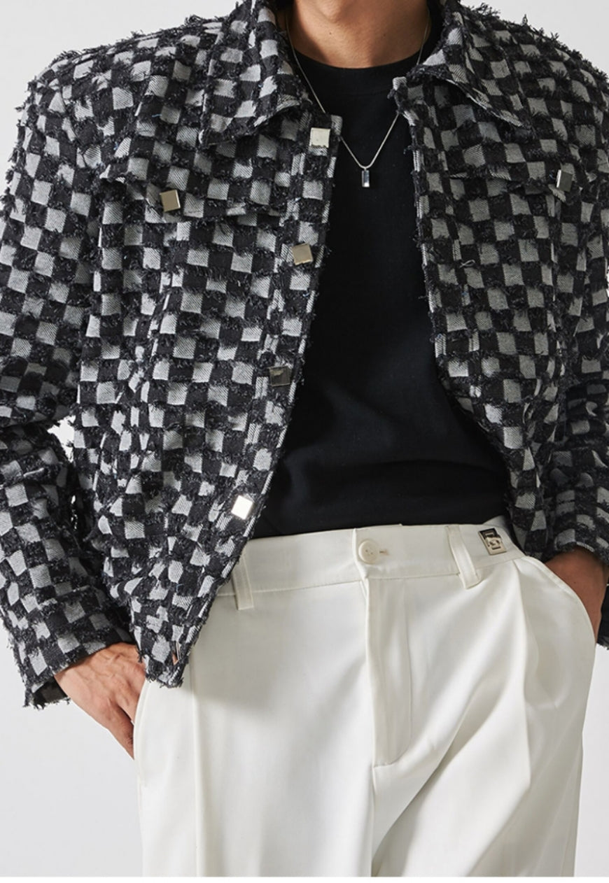 Men's Design plaid jacket