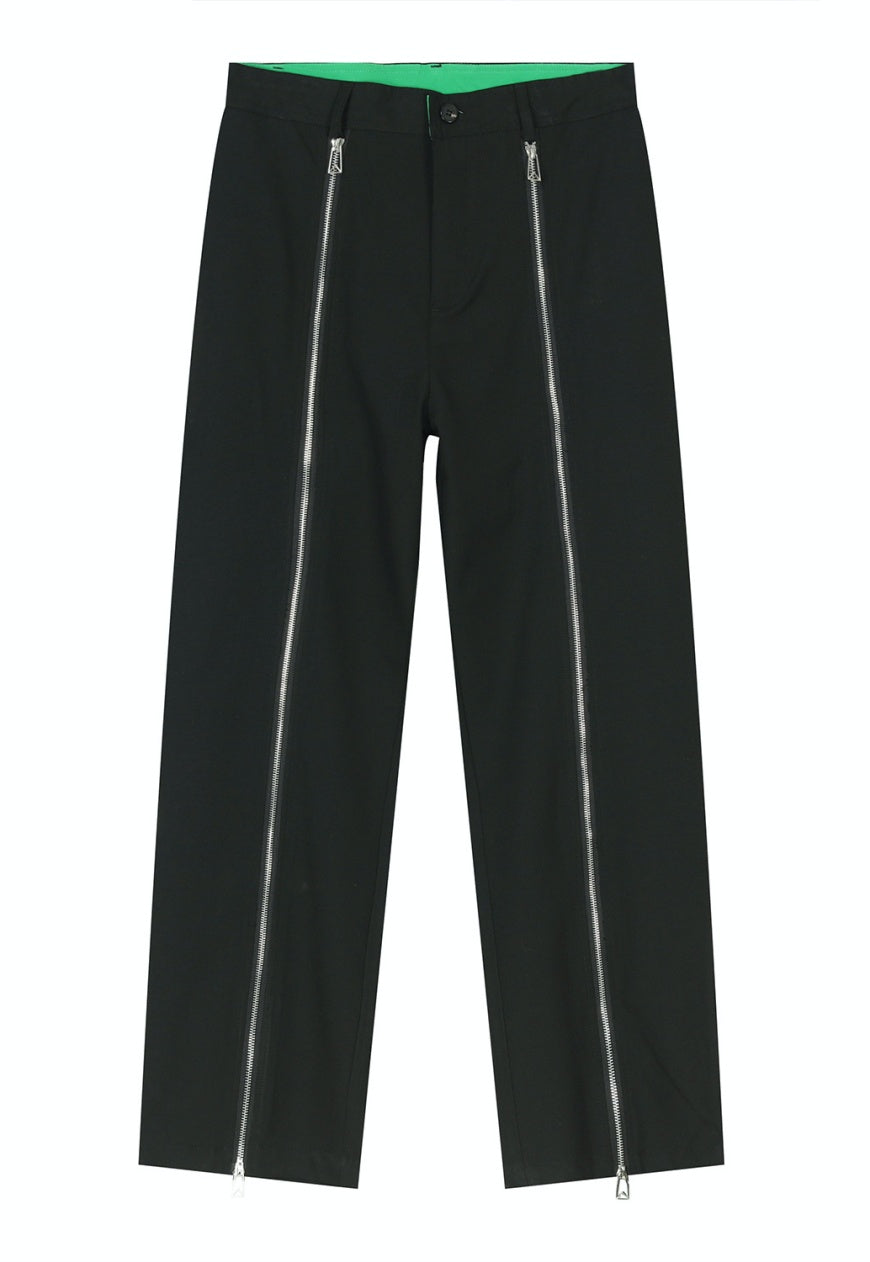 UZIP DESIGN Men's zipper panel trousers