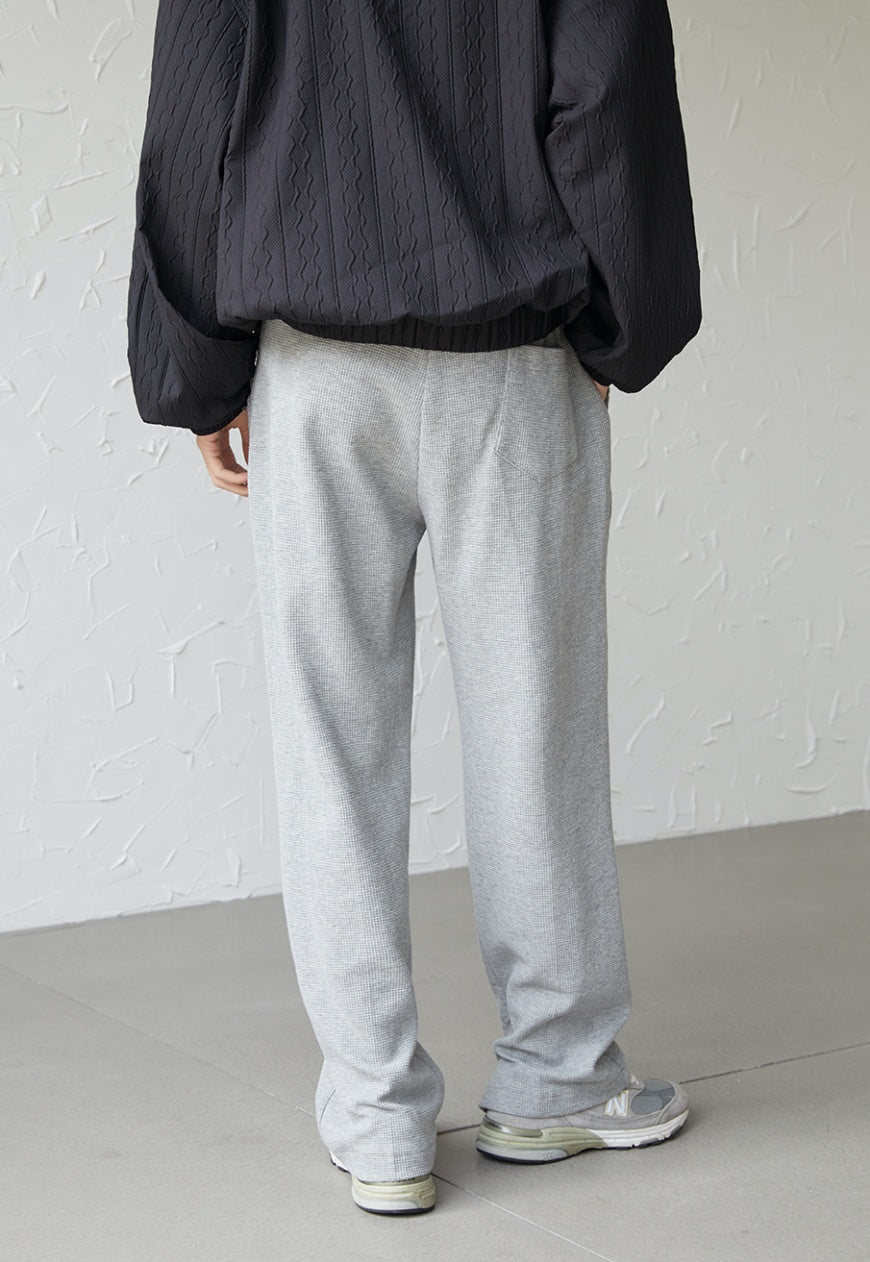UZIP DESIGE Menâ€™s grained fabric track pants