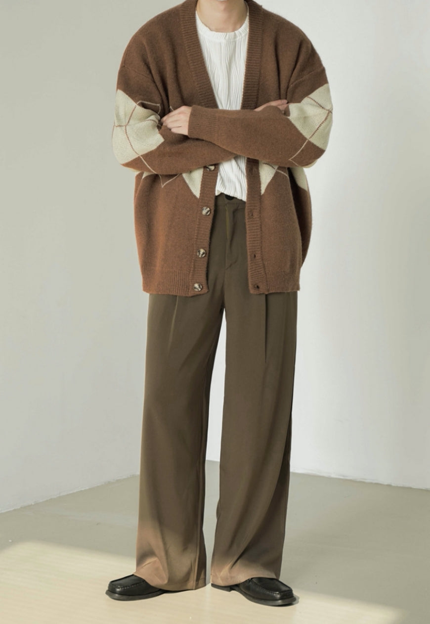 Men's Vintage v-neck cardigan sweater