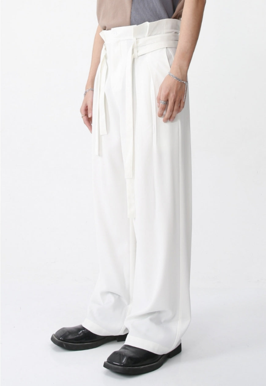 Men's mid high wide pants