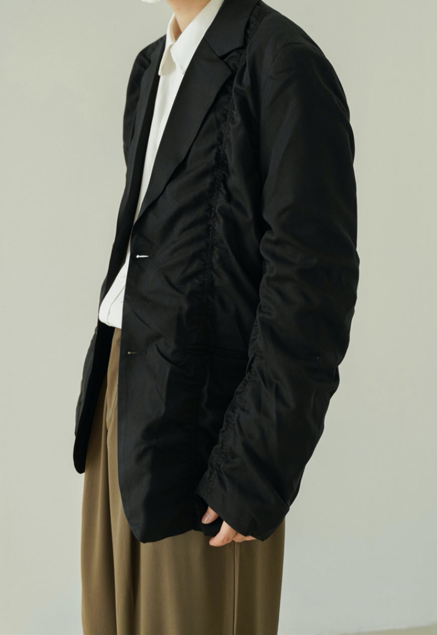 Men's Pleated design suit jacket