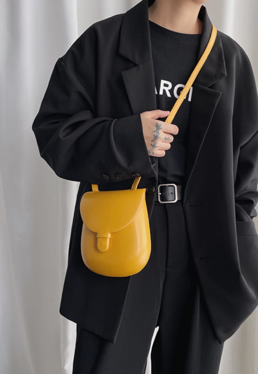 UZIP DESIGN Men's Retro leather small square bag