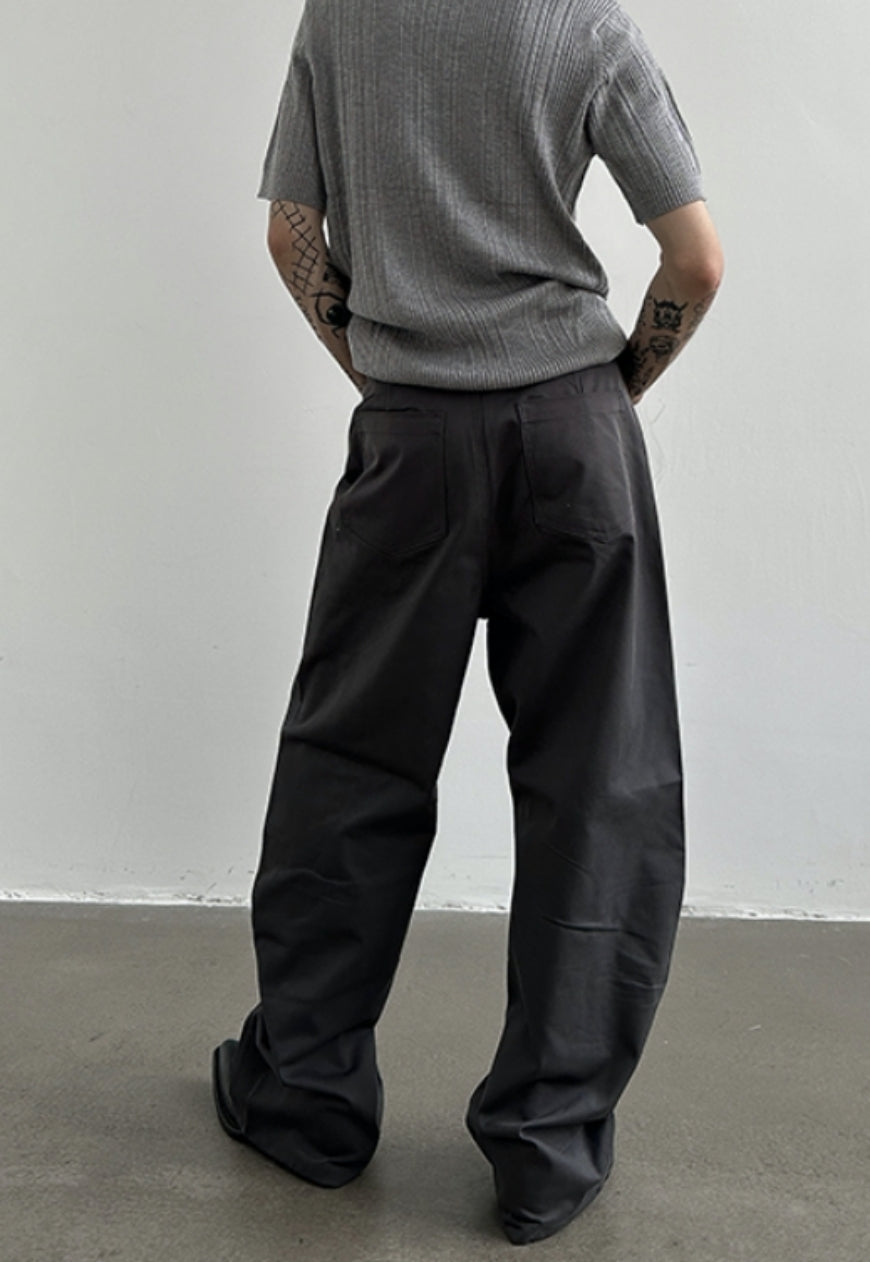 Men's designer wide-leg trousers