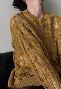 Men's hollow knitted sweater