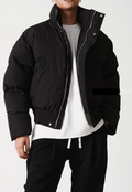 Men's Warm solid color cotton coat