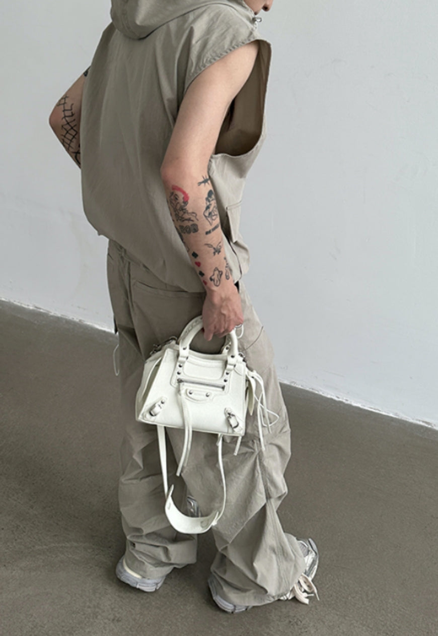 Men's Hooded Vest and Overalls set
