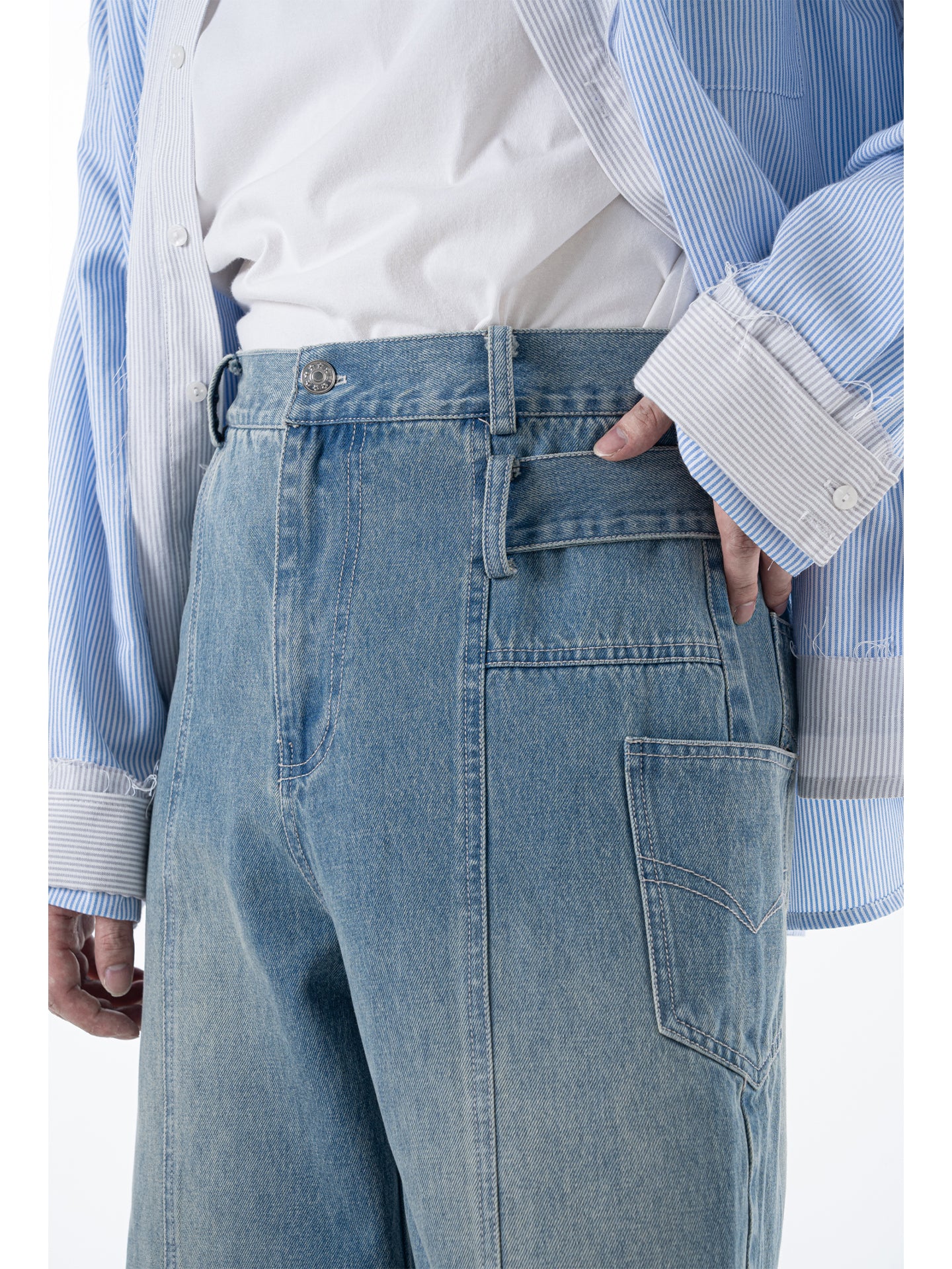 Men's Siro-spun cotton washed jeans