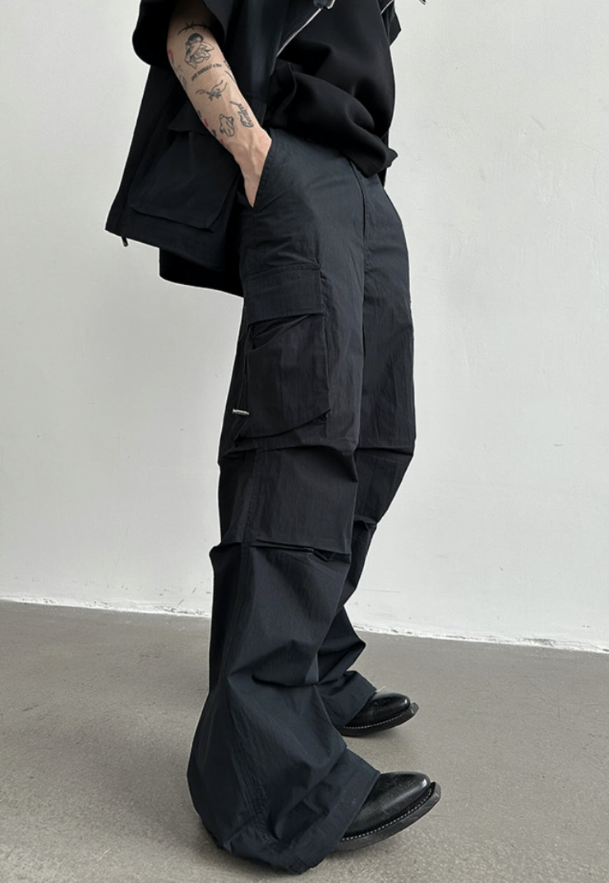 Men's Hooded Vest and Overalls set