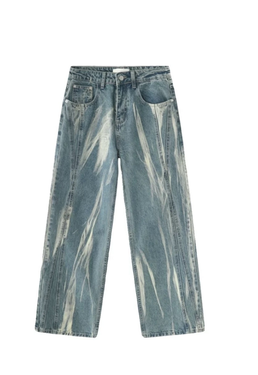 Unisex Fashion Painted Jeans