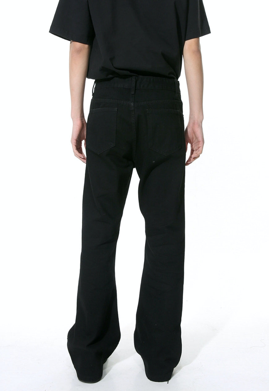 Unisex zipper slit design pants