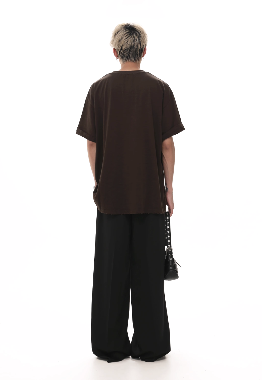 Men's Ribbon-decorated trousers
