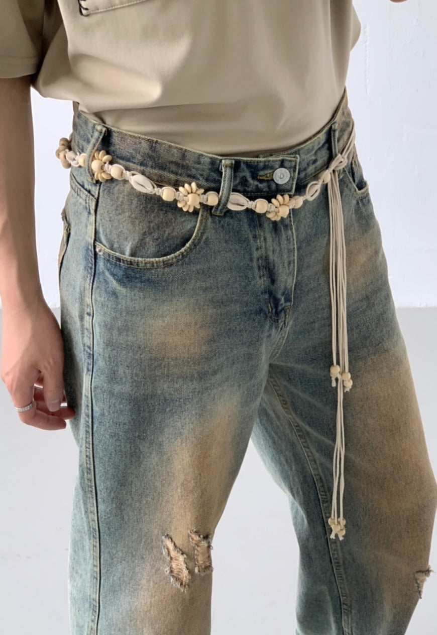 Men's Design washed jeans
