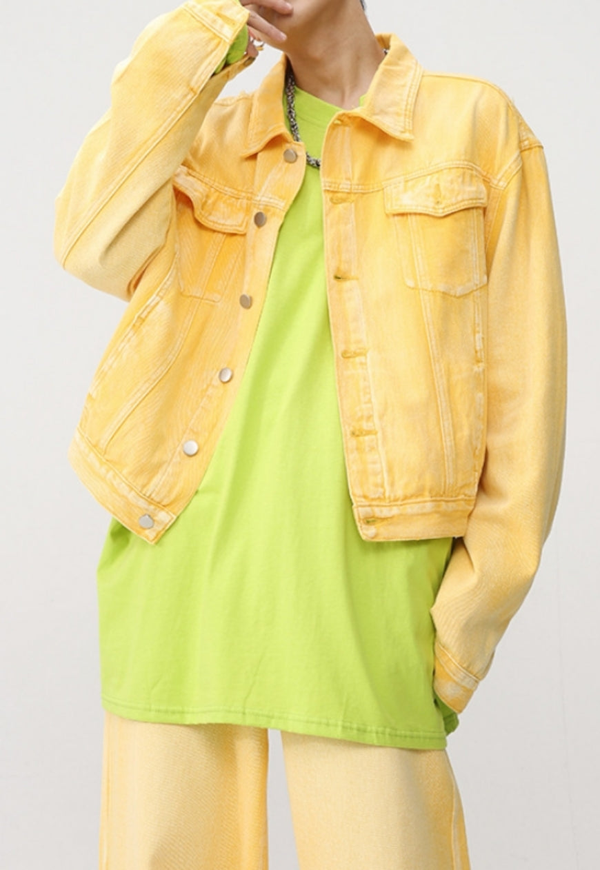 Men's spring summer casual denim suit