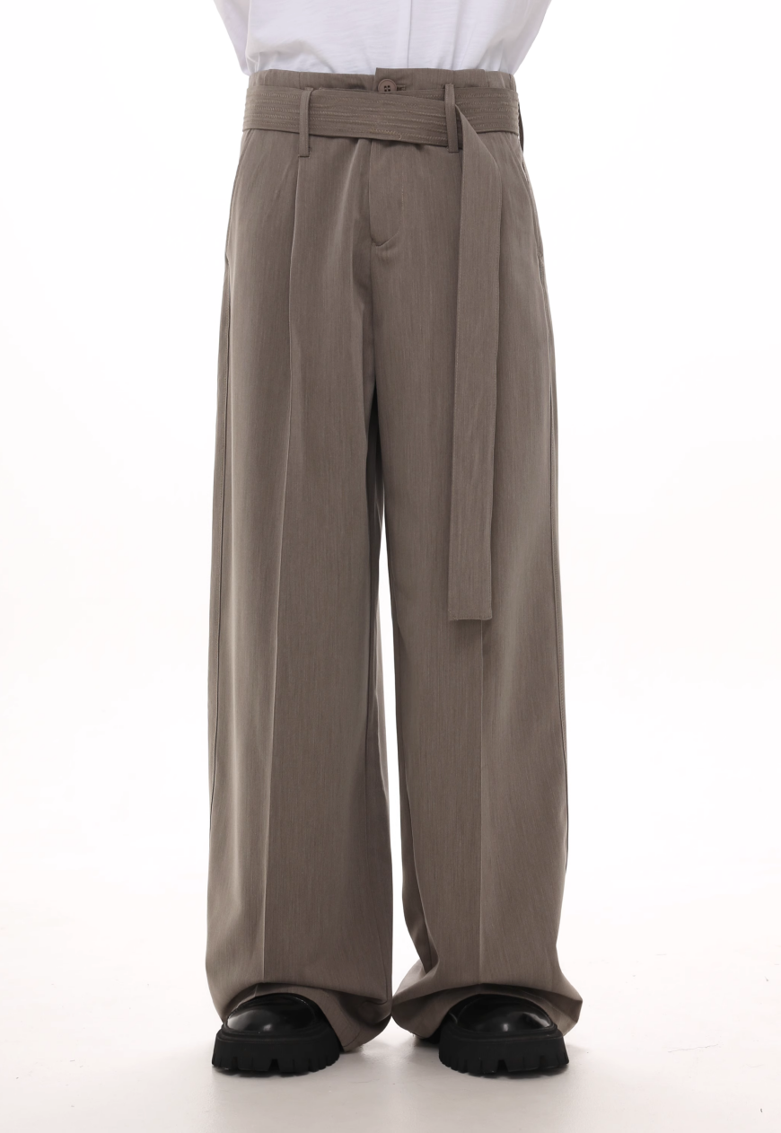 Men's Ribbon-decorated trousers