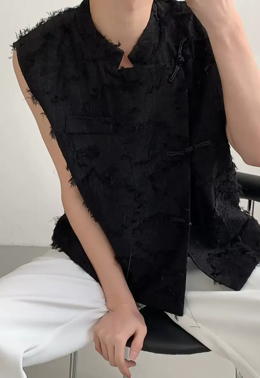 Men's vintage jacquard vest