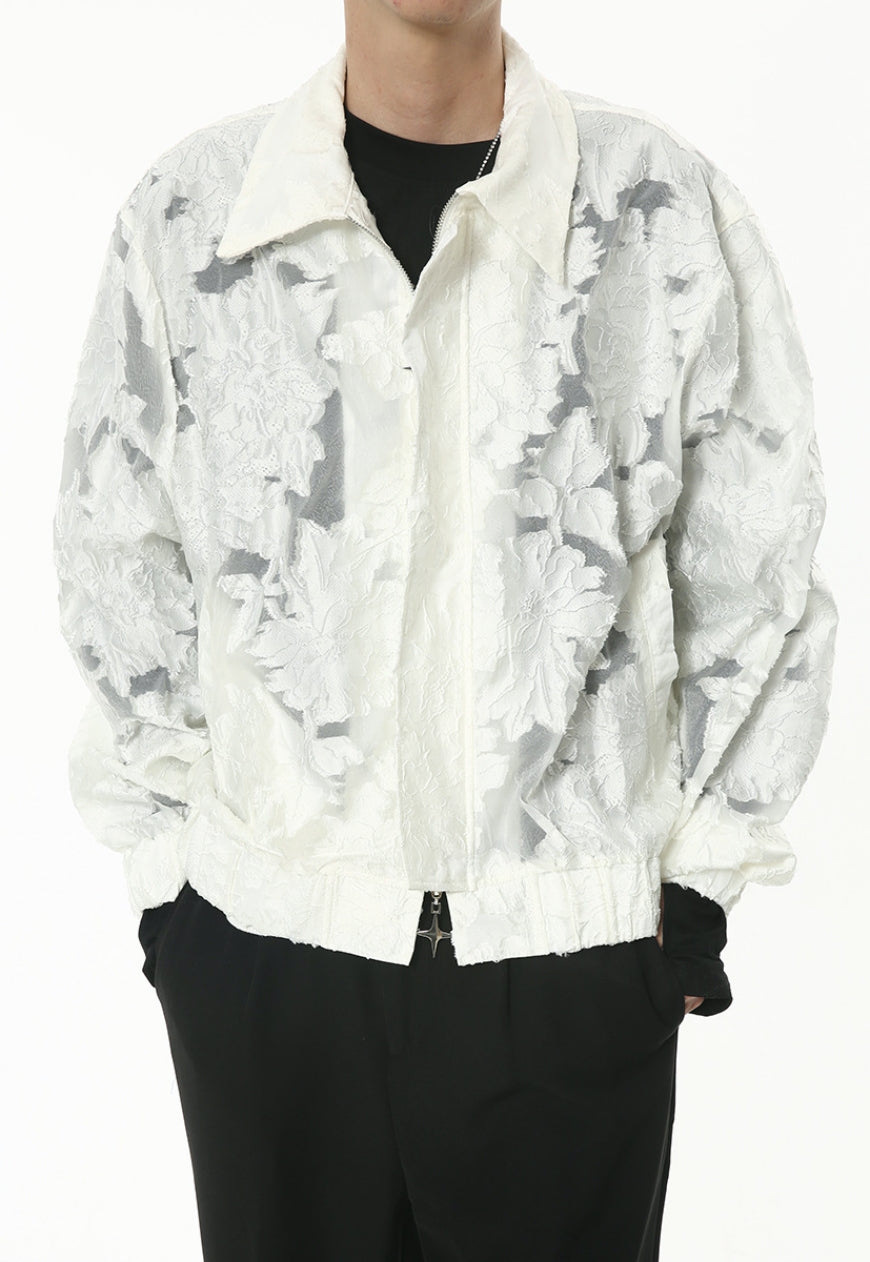 Men's short sheer jacket